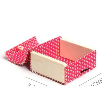 Bamboo Mini Storage Box with String