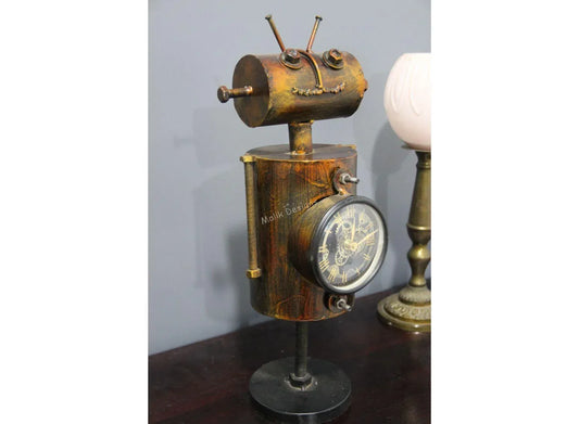 Beautiful Clock For Living Room Handmade Stand Solid Antique Finish- ArtyCraftz