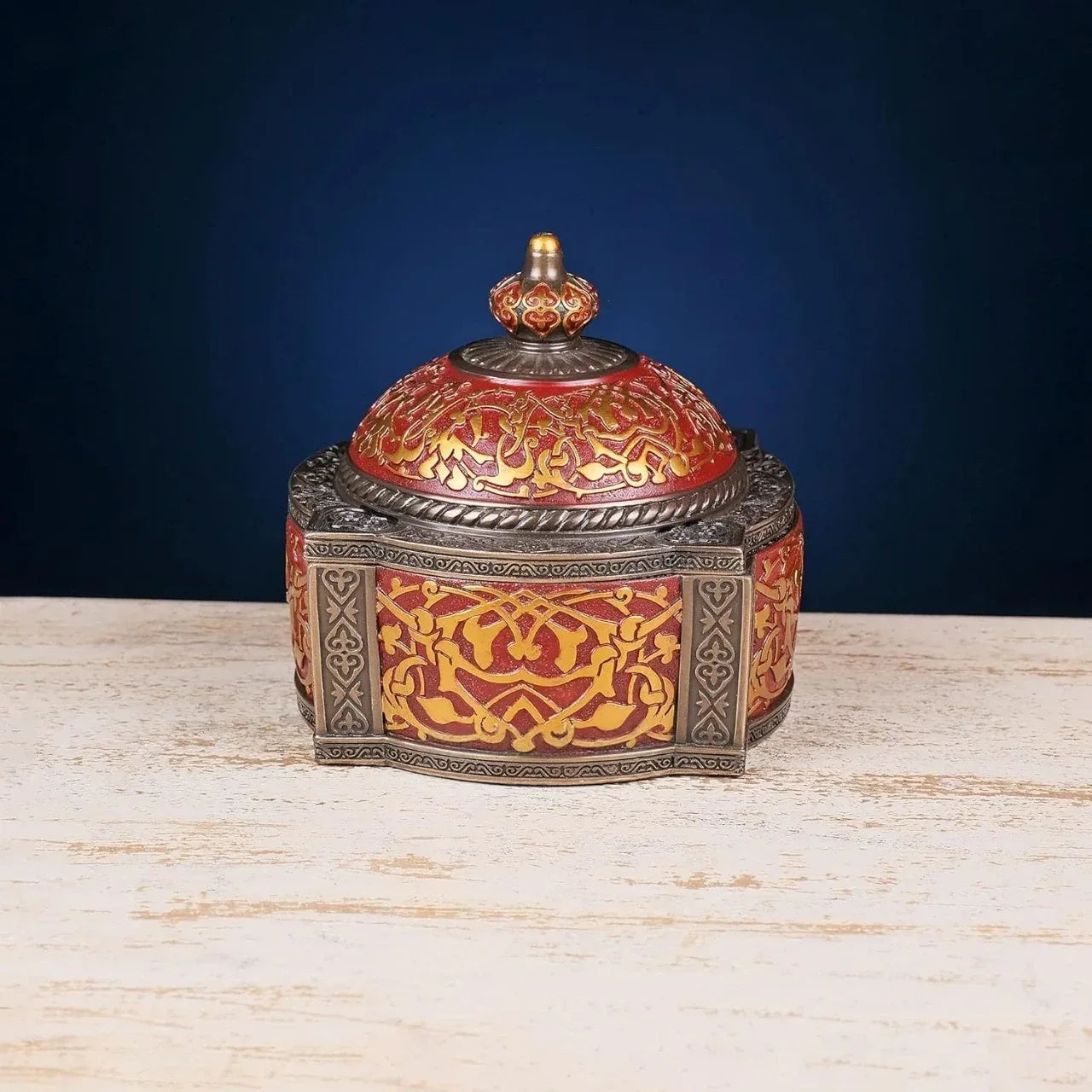 Beautiful Cold cast Bonded Bronze Hexagon Box, Gift Item - ArtyCraftz.com