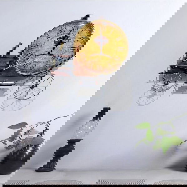 Beautiful Metal Clock Wall Decor Train And Engine - ArtyCraftz.com