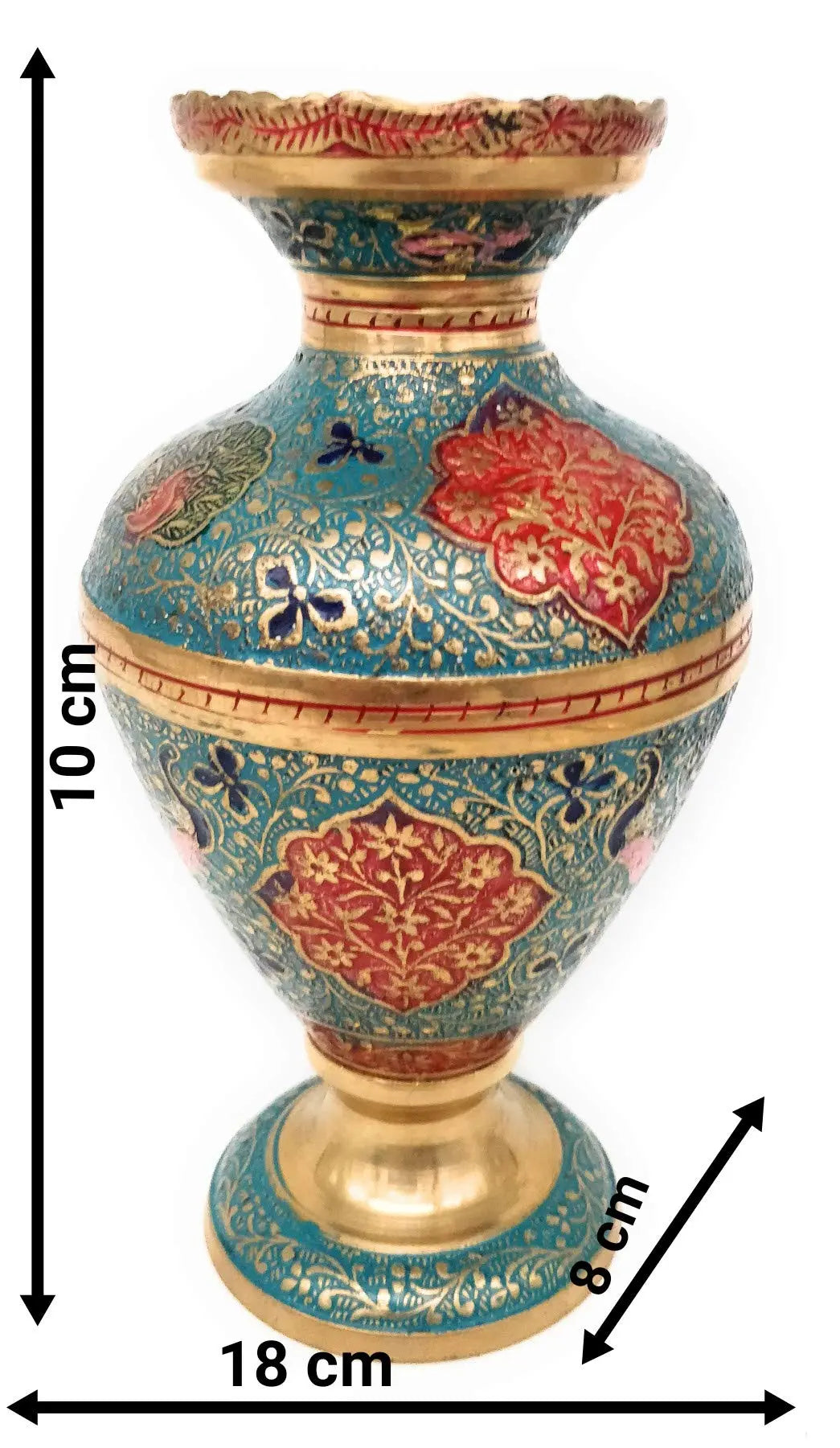 Bhunes Brass Flower Vase - ArtyCraftz.com