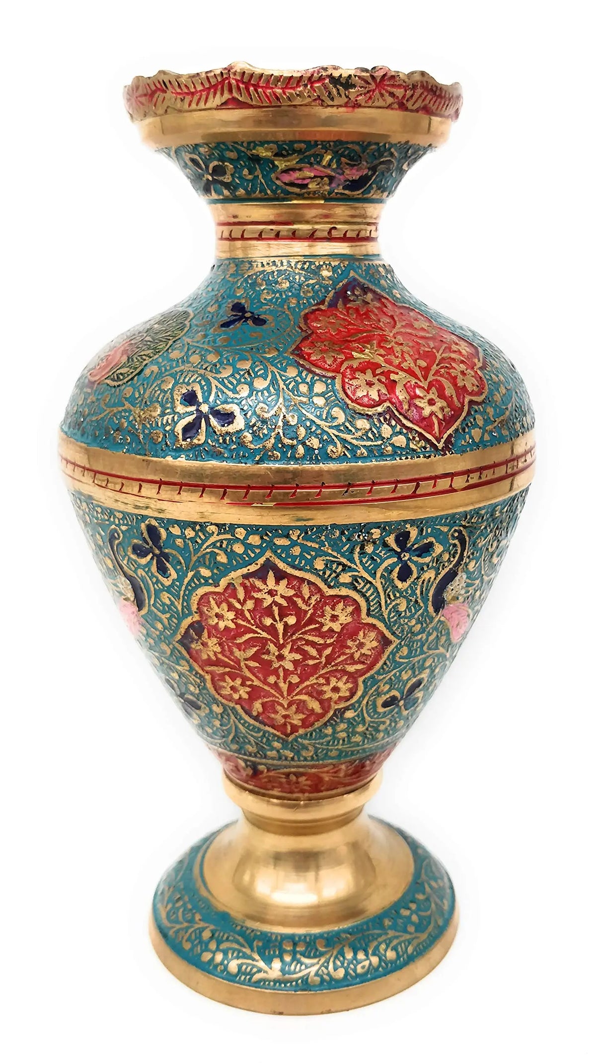 Bhunes Brass Flower Vase - ArtyCraftz.com