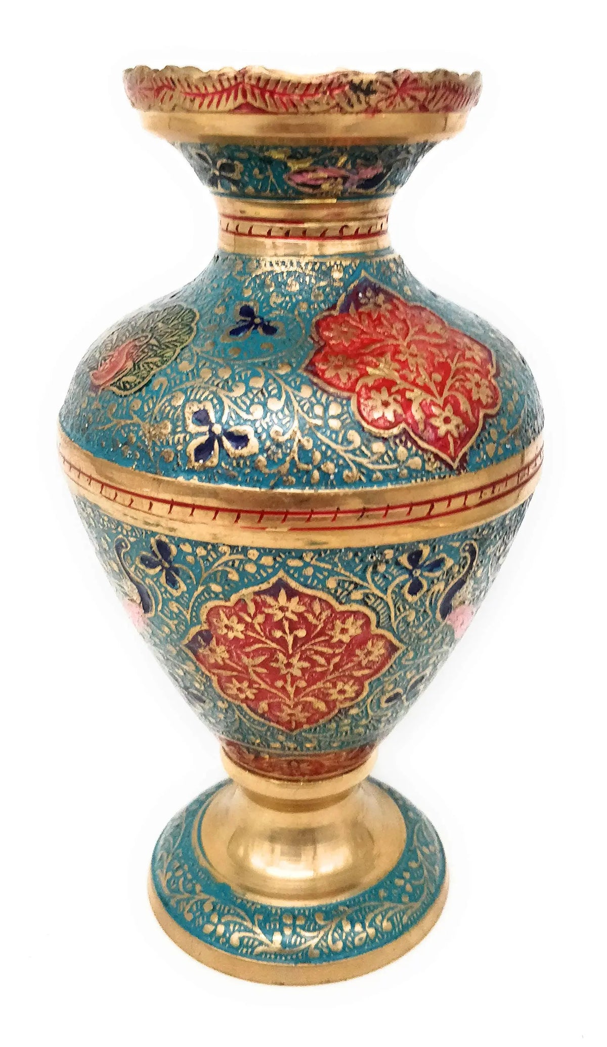 Bhunes Brass Flower Vase - ArtyCraftz.com
