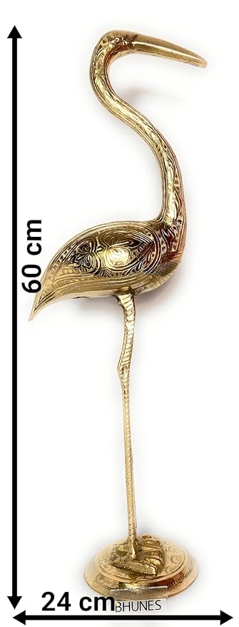 Bhunes Brass Golden Swan Showpiece - ArtyCraftz.com