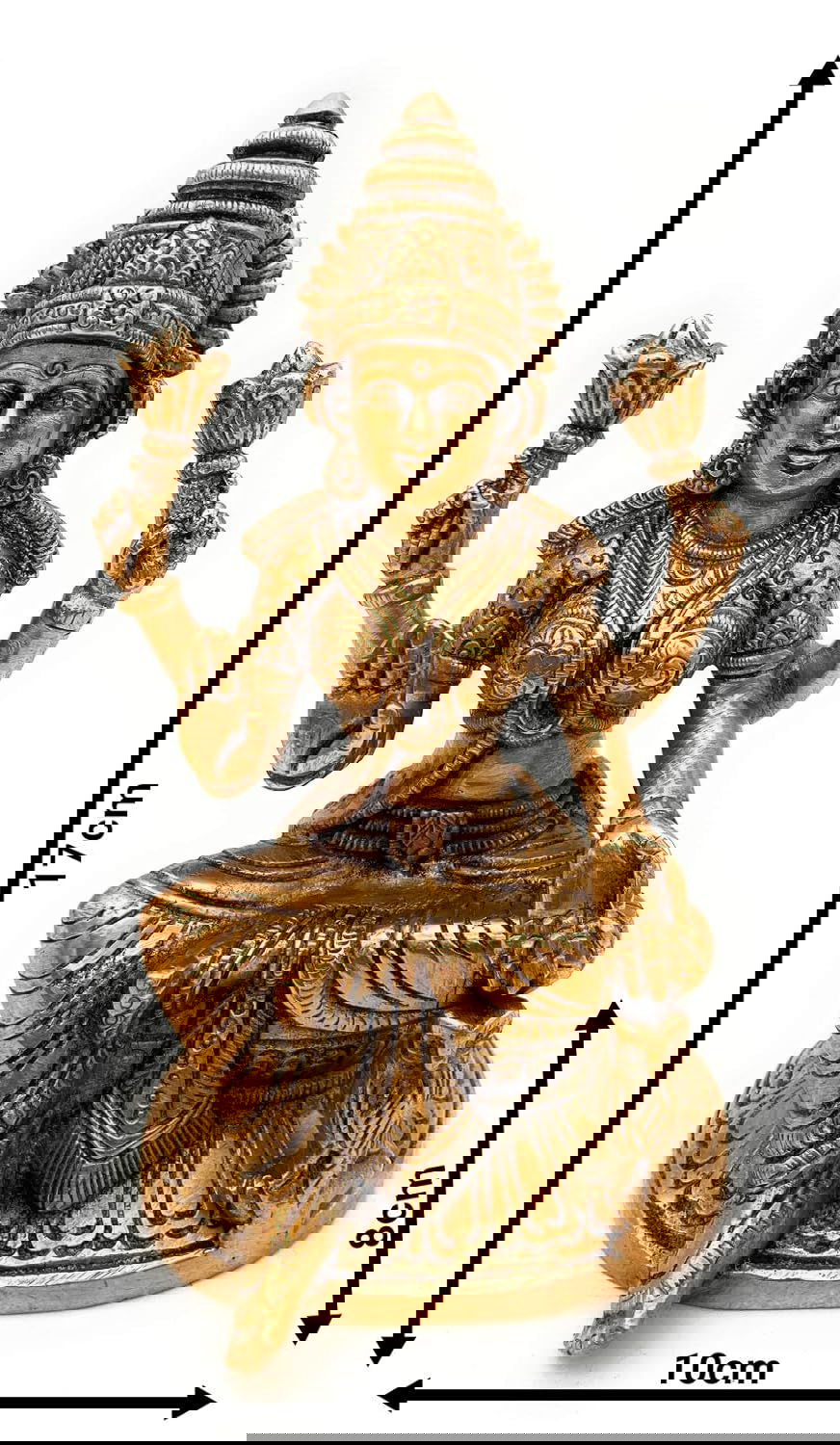 Bhunes Brass Laxmi Idol - ArtyCraftz.com