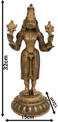 Bhunes Brass Lord Vishnu Statue Idol - ArtyCraftz.com