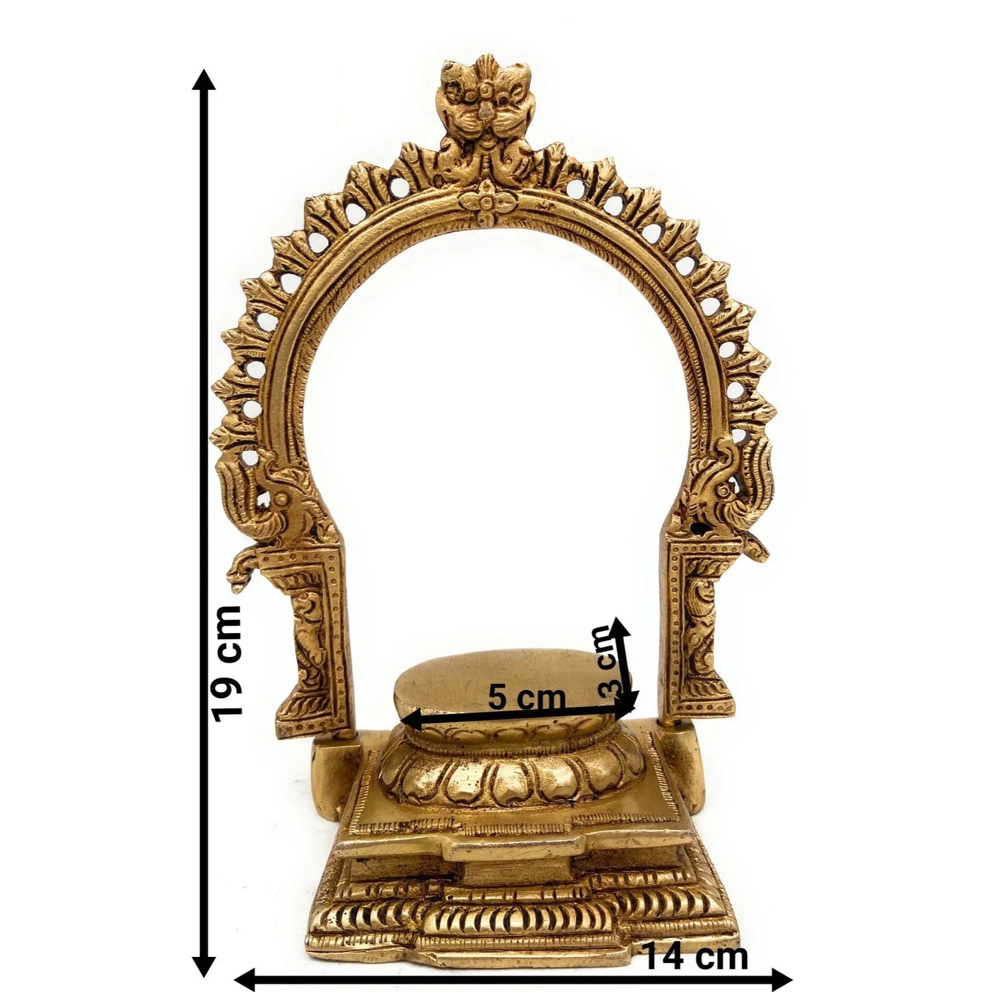 Bhunes Brass Prabhawali With Stand