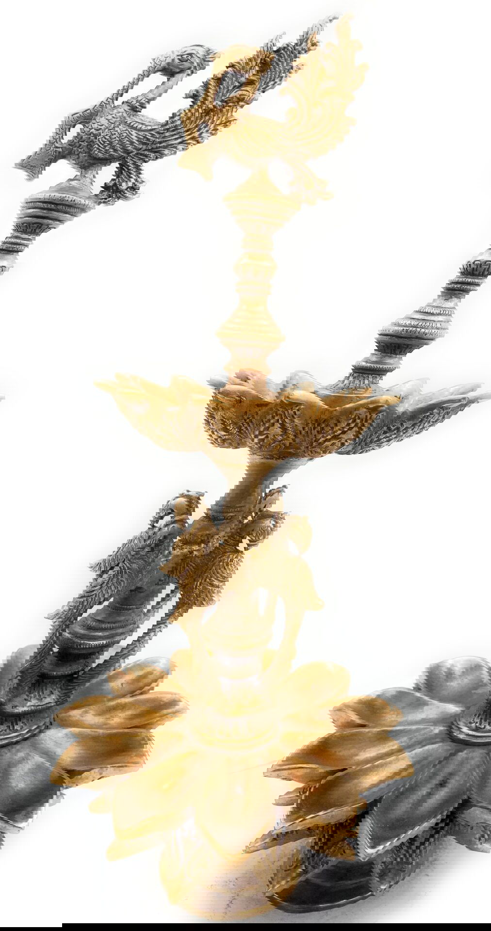 Bhunes Brass Yali Lamp - ArtyCraftz.com