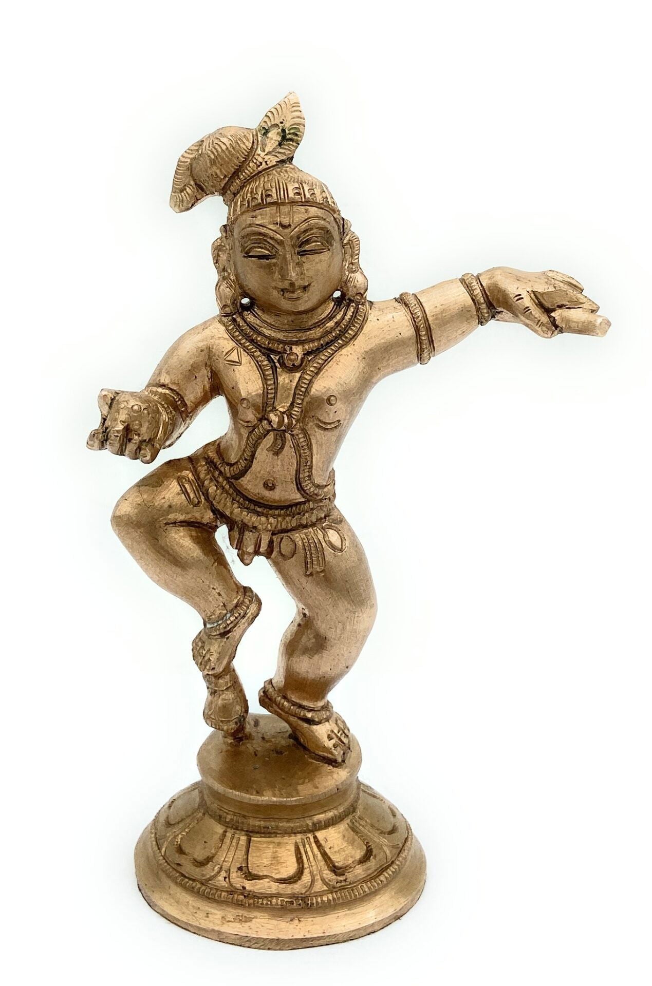 Bhunes Bronze Krishna Idols Krishan Bhagwan Murti Idol Lord Krishna Statue - ArtyCraftz.com
