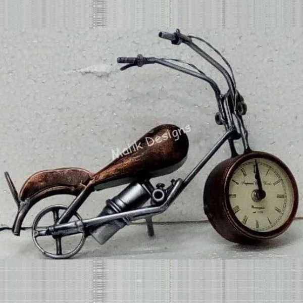 Bike Clock Table Decor Showpiece Items Kids Home Decor for Table - ArtyCraftz.com
