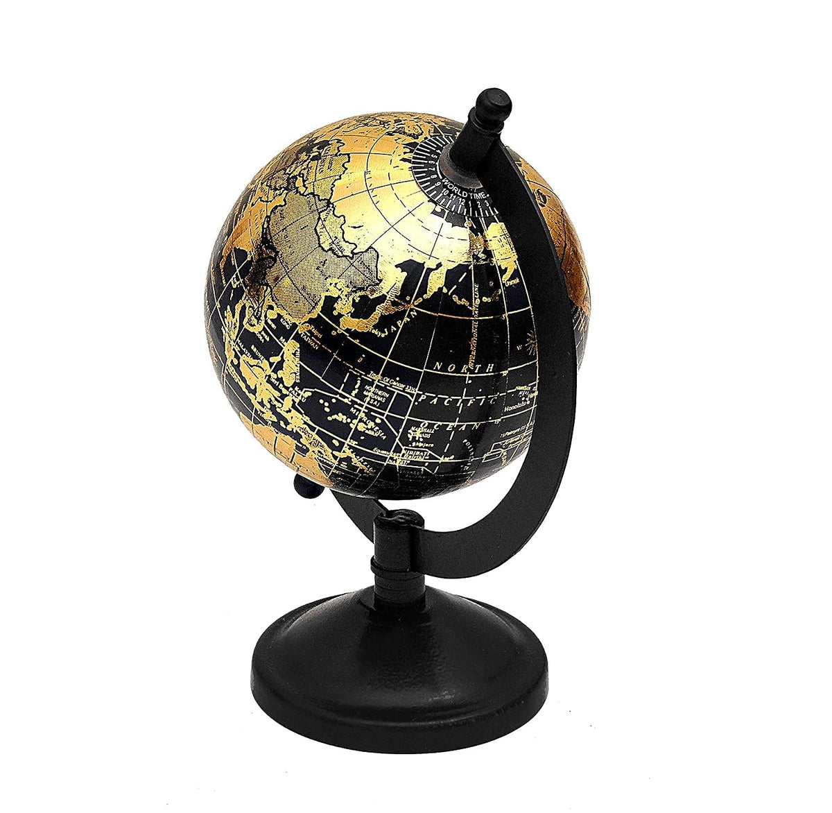 Black Gold Desk Globe Showpiece -ArtyCraftz.com