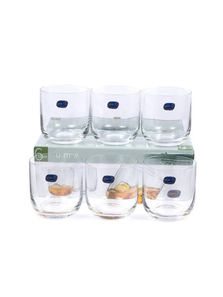 Bohemia Crystal Crystal Uma Whiskey Glass Set-ArtyCraftz.com