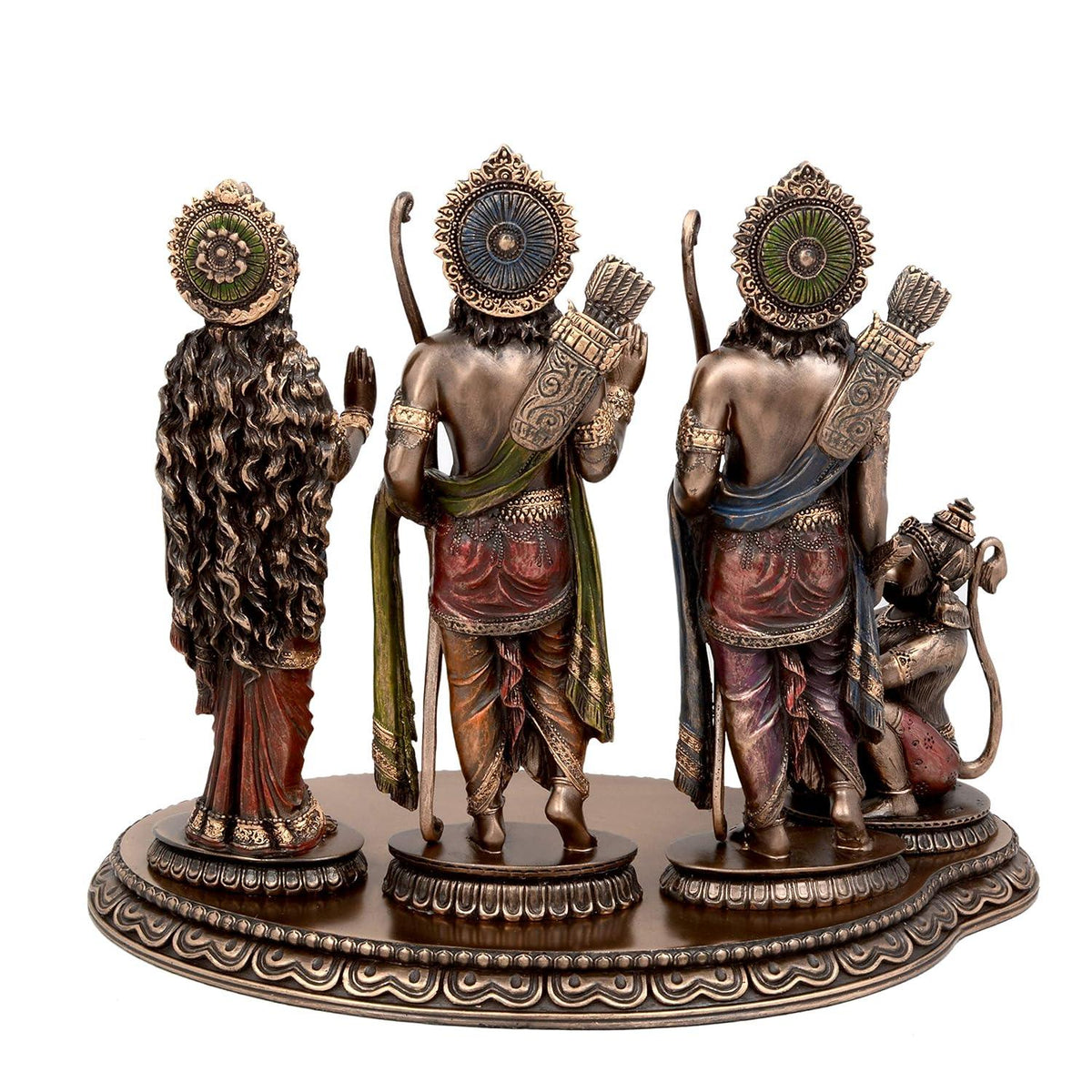Bronze Ram Darbar Set on Base, Height 8" - ArtyCraftz.com