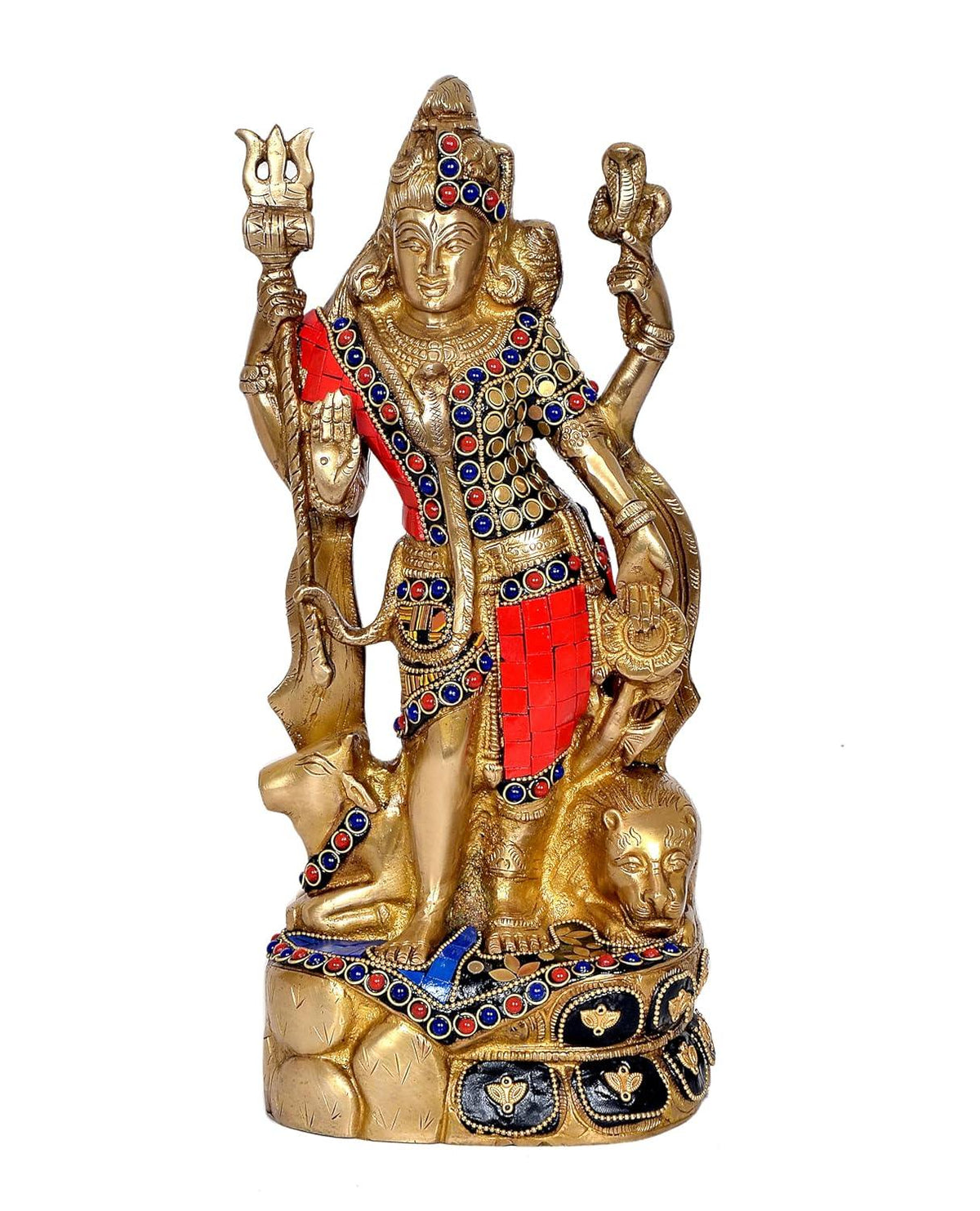 Brass Ardhanarishvara statue