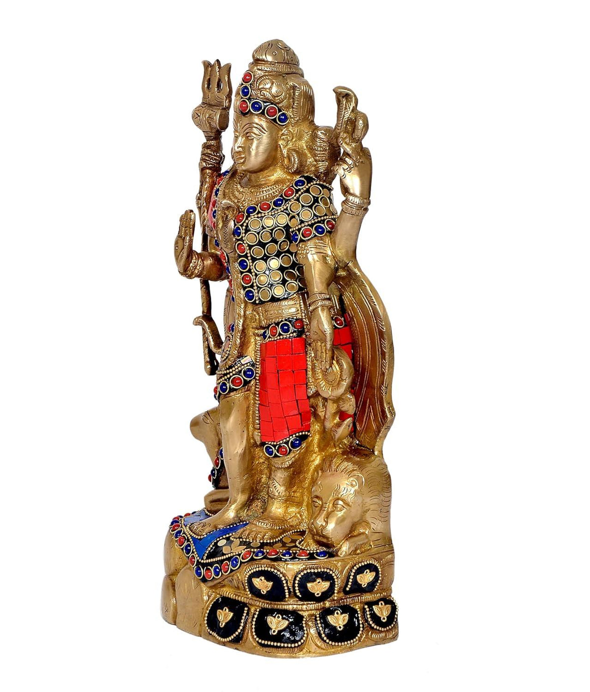Brass Ardhanarishvara statue