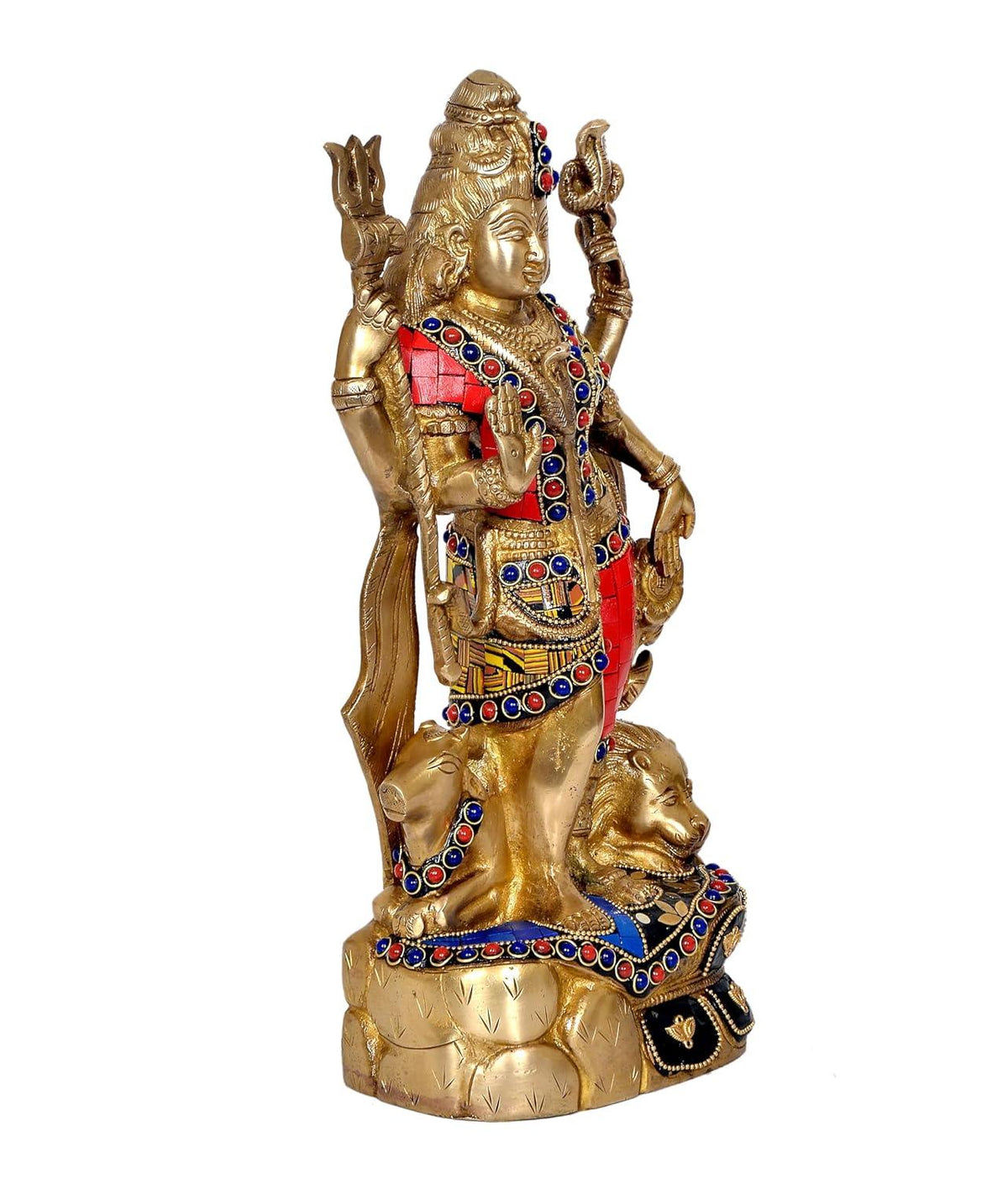 Brass Ardhanarishvara statue