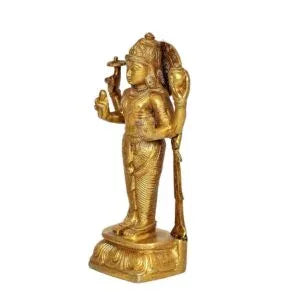 Brass Bhagwan Dhanvantri Statue