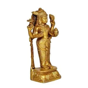 Brass Bhagwan Dhanvantri Statue