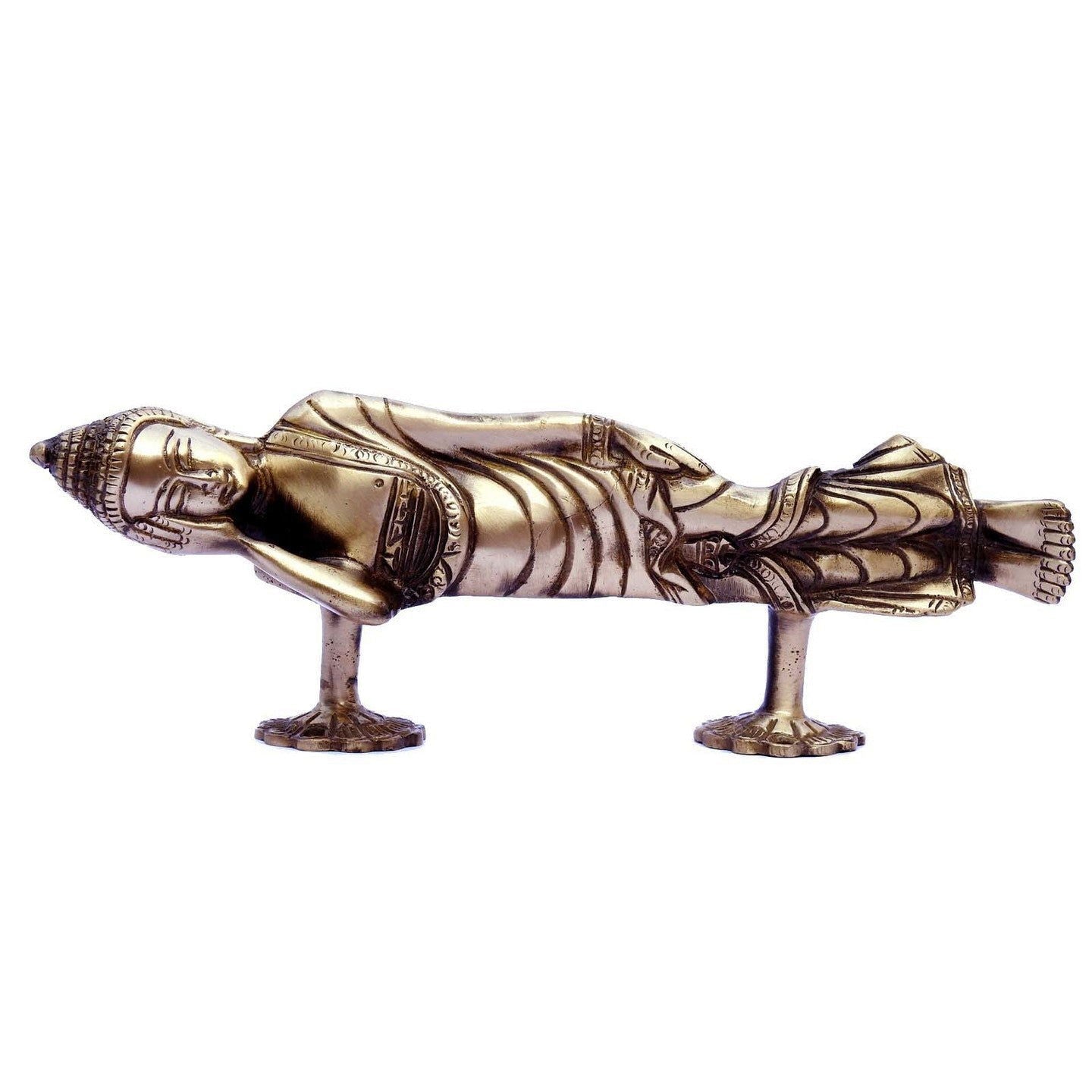 BrassLying Gautam Budha Door Handle - ArtyCraftz.com
