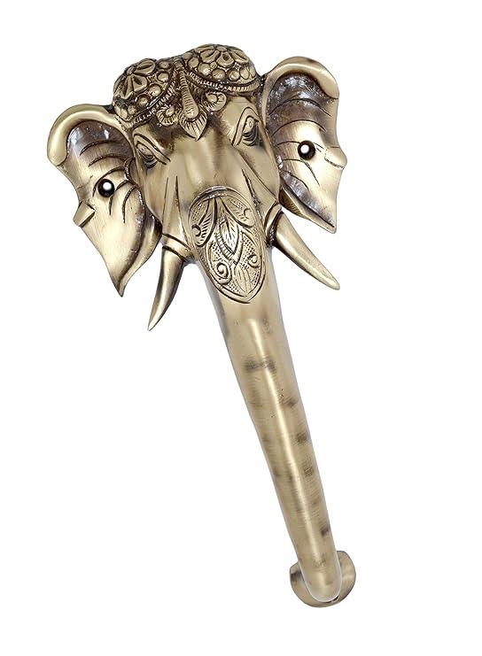 Brass Ganesha Elephant Head Door Handle-ArtyCraftz.com