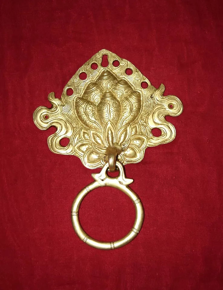 Brass Antique Sankh, Conch Shape Door Knocker