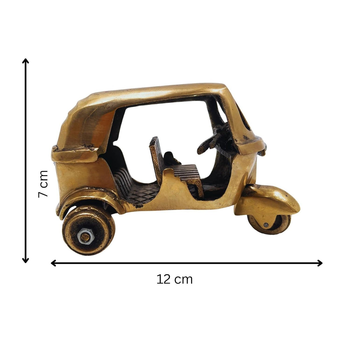 Brass Auto Rickshaw Miniature - Decorative Showpiece-artycraftz.com
