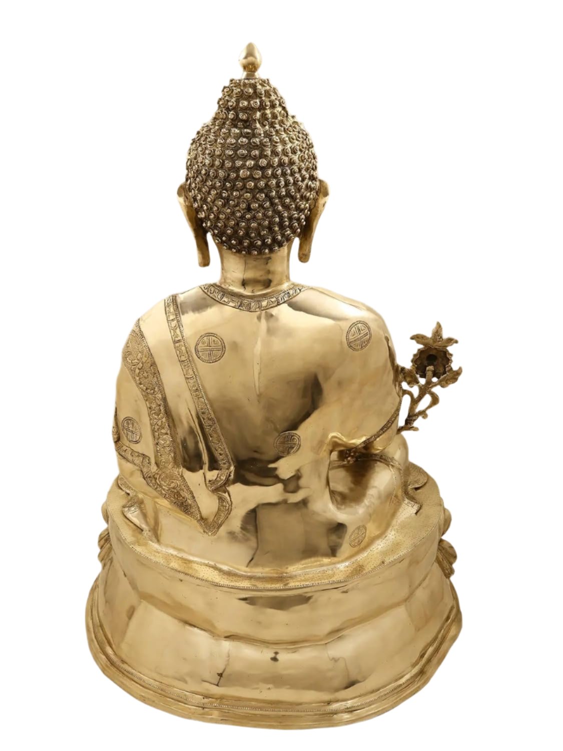 Brass Bodhisattva Meditating Buddha Statue-ArtyCraftz.com