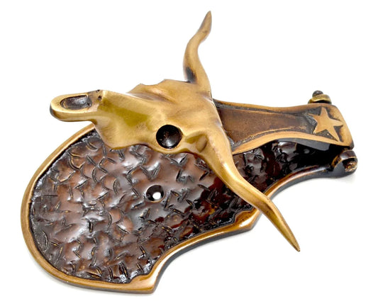 Brass Bull Face Door Knocker-ArtyCraftz.com