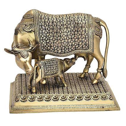 Brass Cow & Calf Caring Idol - ArtyCraftz.com