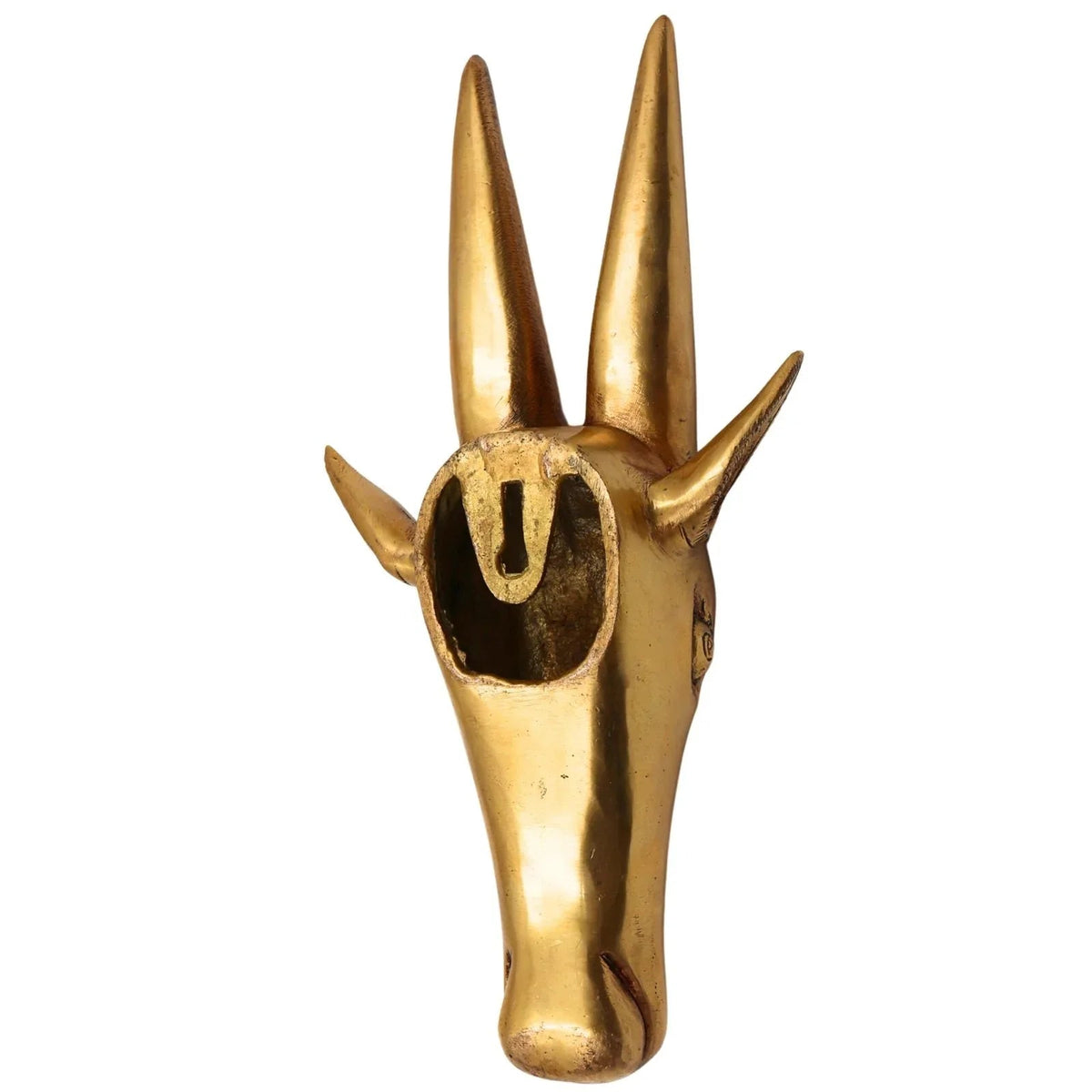 Brass Cow Head Wall Hanging-ArtyCraftz.com
