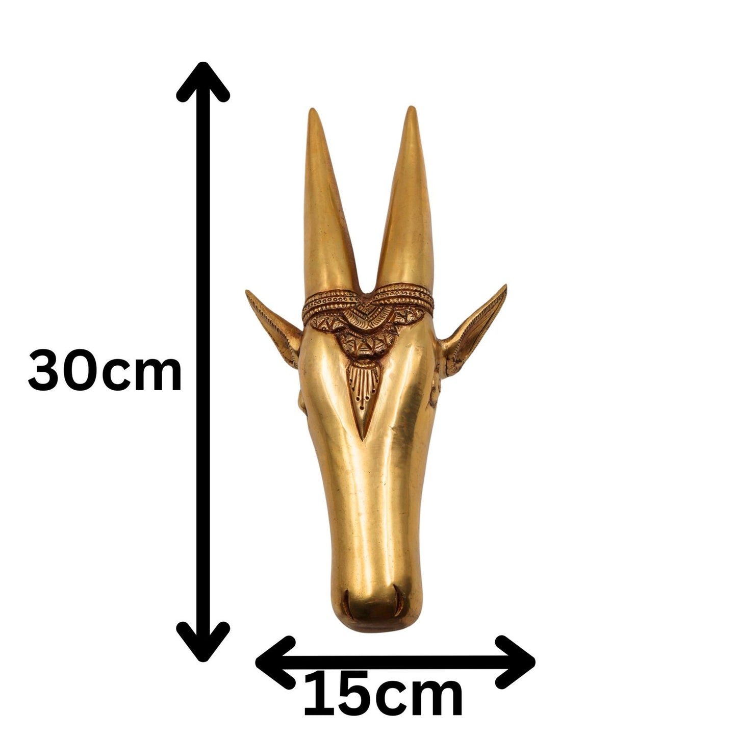 Brass Cow Head Wall Hanging-ArtyCraftz.com