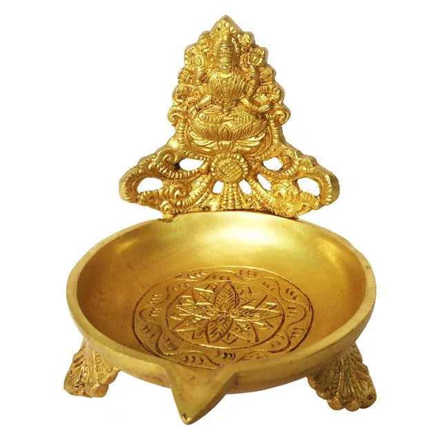 Brass Decorative Oil Lamp Home Decor Gifting 4*4*4 Inches - ArtyCraftz.com