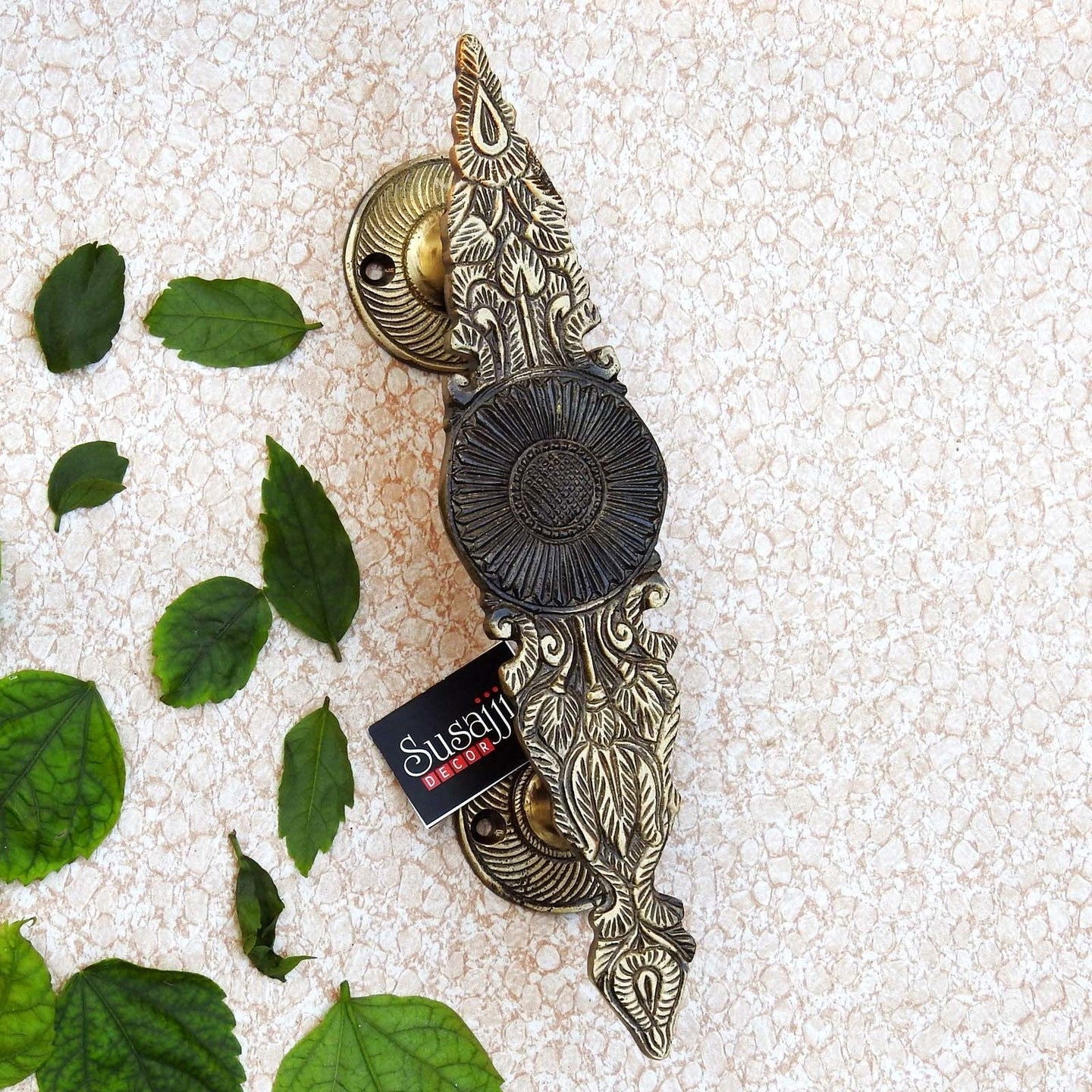 Brass Dual Color Door Handle - ArtyCraftz.com