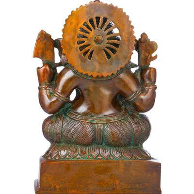 Brass Ekdanta Ganesha Statue-ArtyCraftz.com
