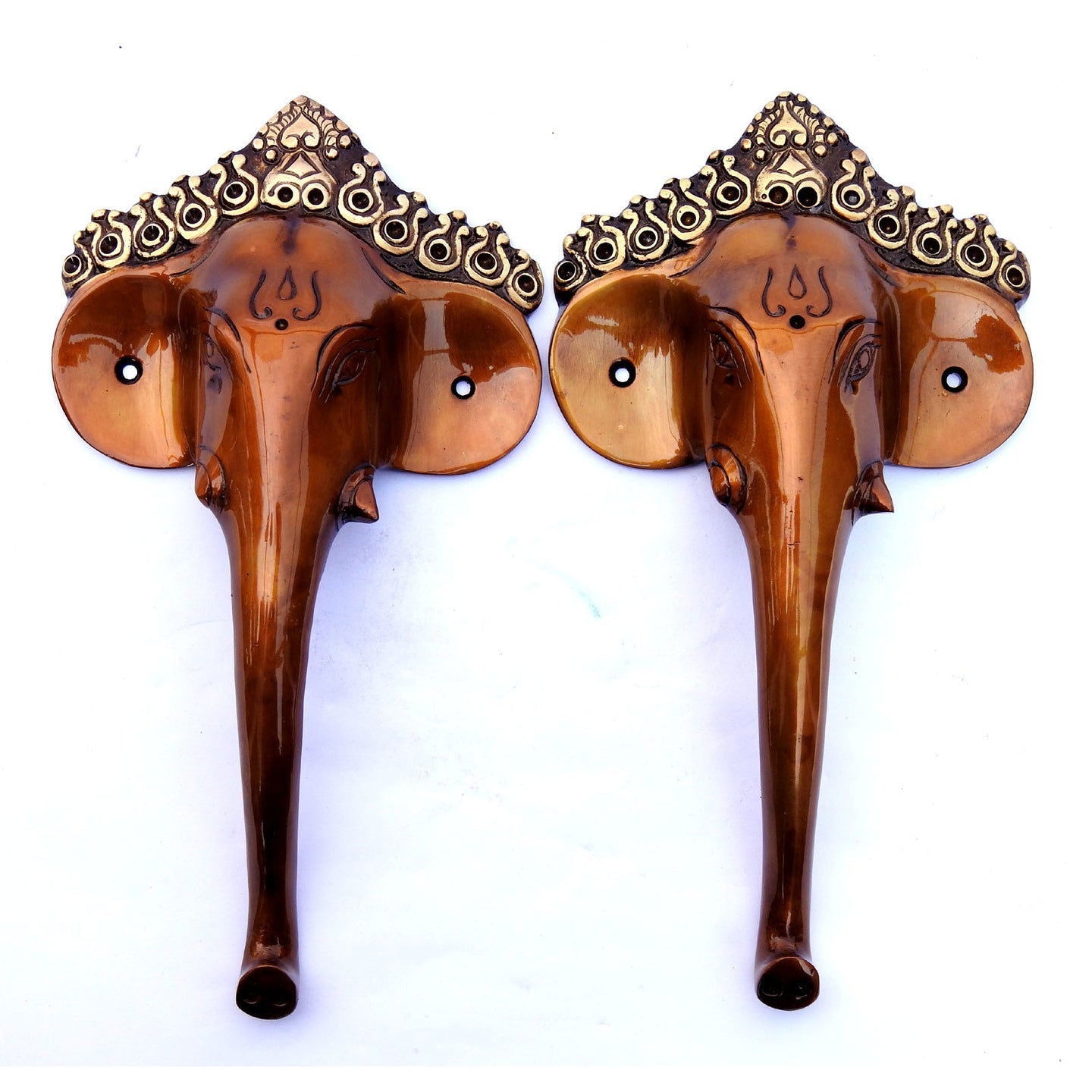 Brass Elephant Door Handle Set of 2 Piece - ArtyCraftz.com