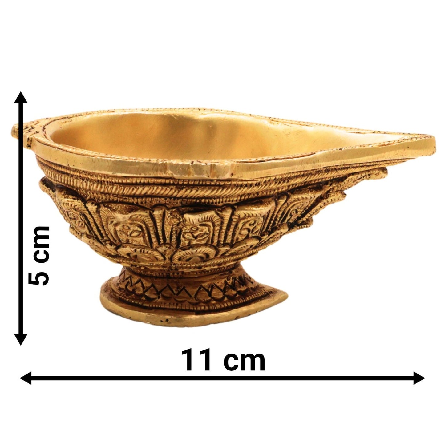 Brass Engraved Deepak-ArtyCraftz.com