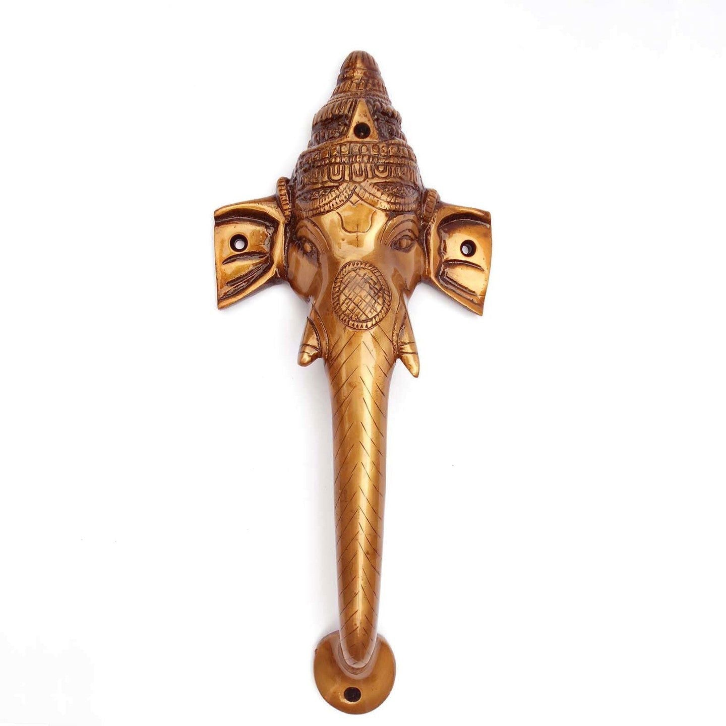 Brass Ganesha Head Door Handle - ArtyCraftz.com