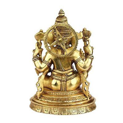 Brass Lakshmi Ganesha 10 Inches Idol-ArtyCraftz.com