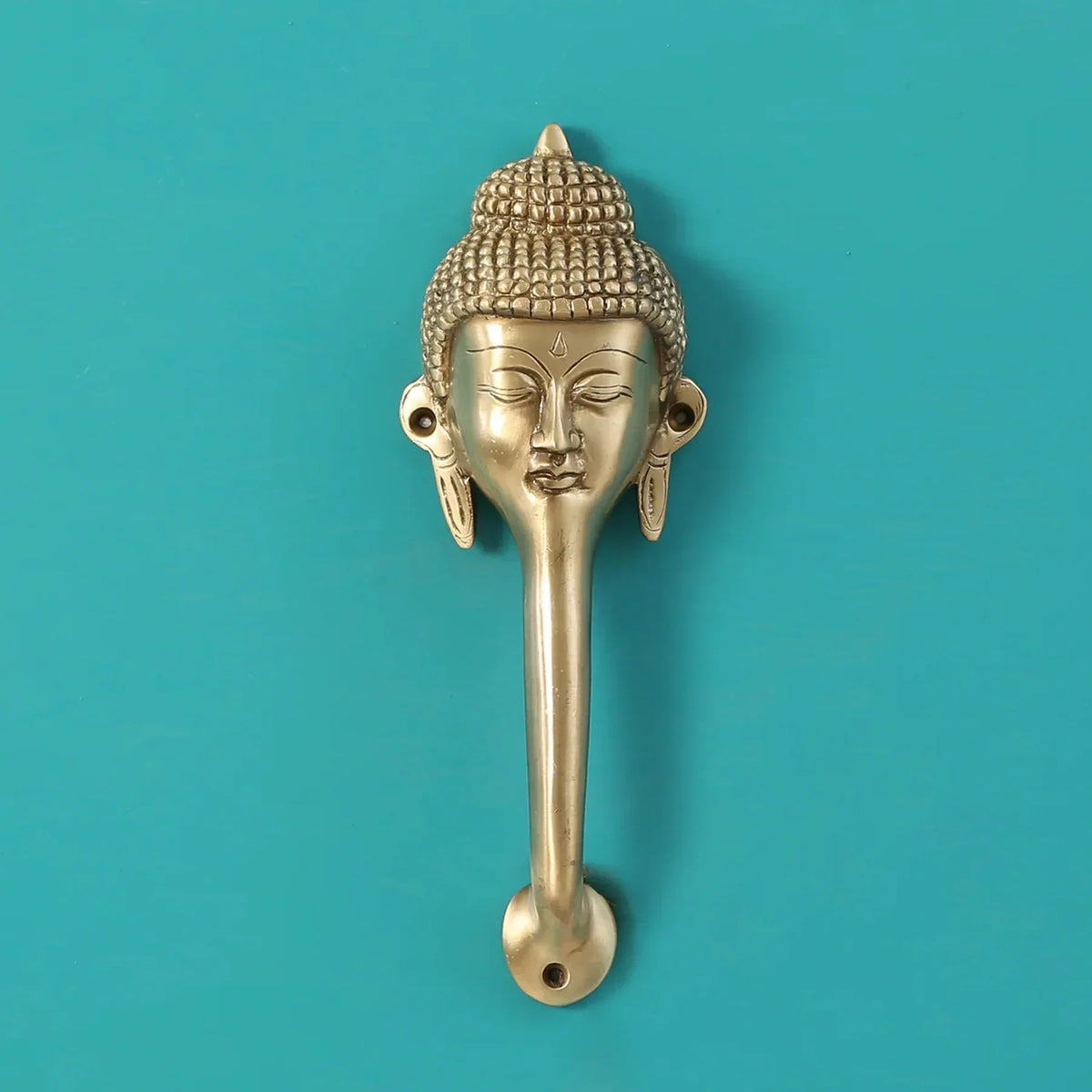 Brass Gautam Buddha Door Handle-ArtyCraftz.com