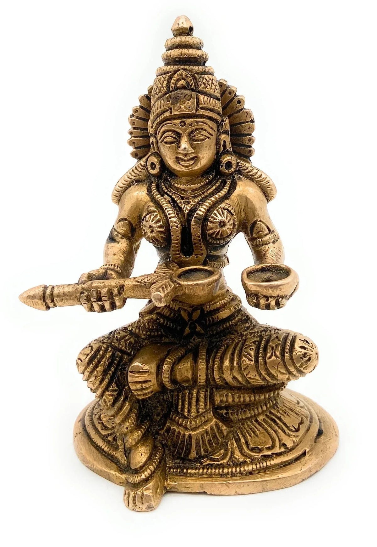 Brass Goddess Annapoorani Devi Idol-ArtyCraftz.com