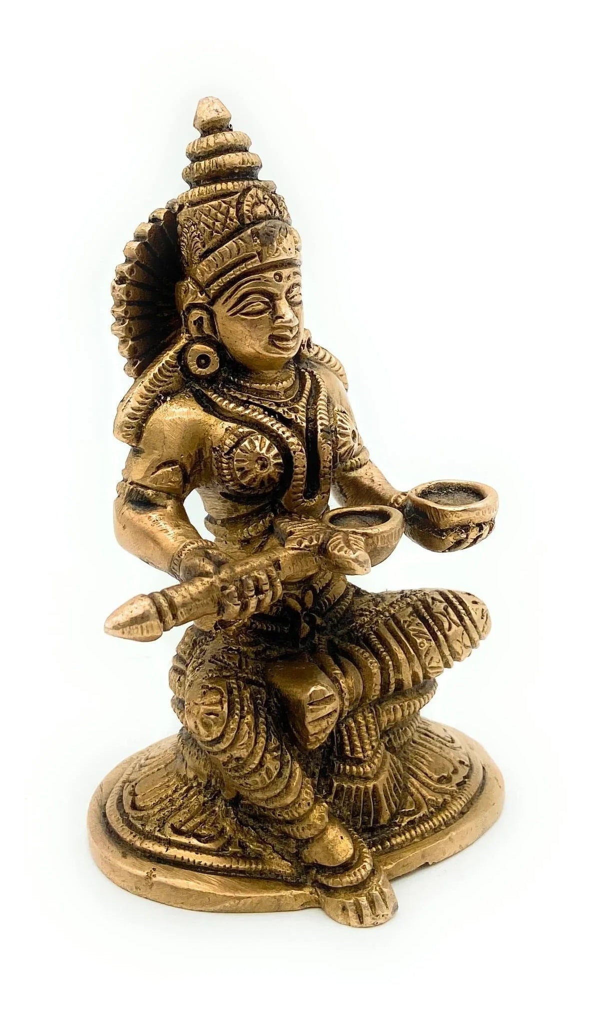 Brass Goddess Annapoorani Devi Idol-ArtyCraftz.com
