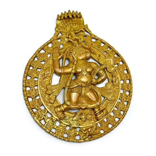 Brass Hanuman Wall Hanging (31 cm)-ArtyCraftz.com