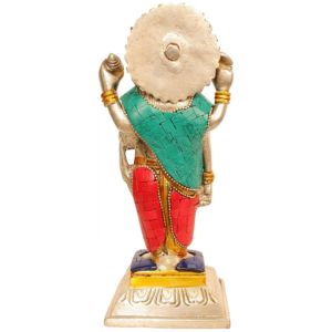 Brass Inlayed Work Dhanvantri Idol