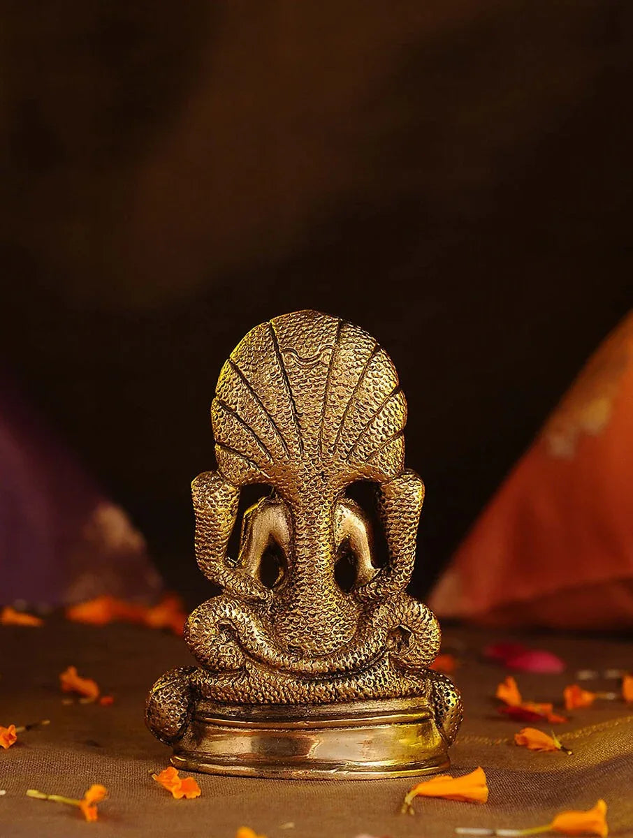 Brass Jain Divine Parshwanath Ji Statue-ArtyCraftz.com