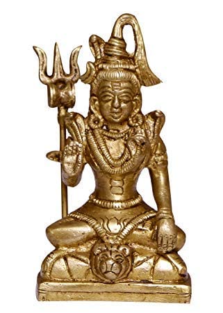 Brass Jatadhari Meditating Sri Shiv Bhagwan With Yoga Mudra Idol