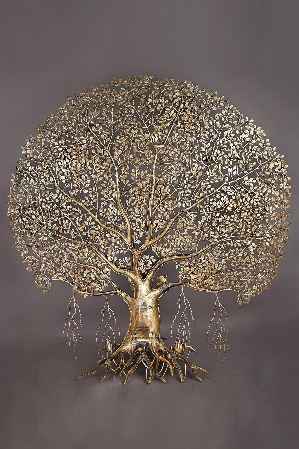 Brass Kalpavriksha Tree Wall Hanging-ArtyCraft.com
