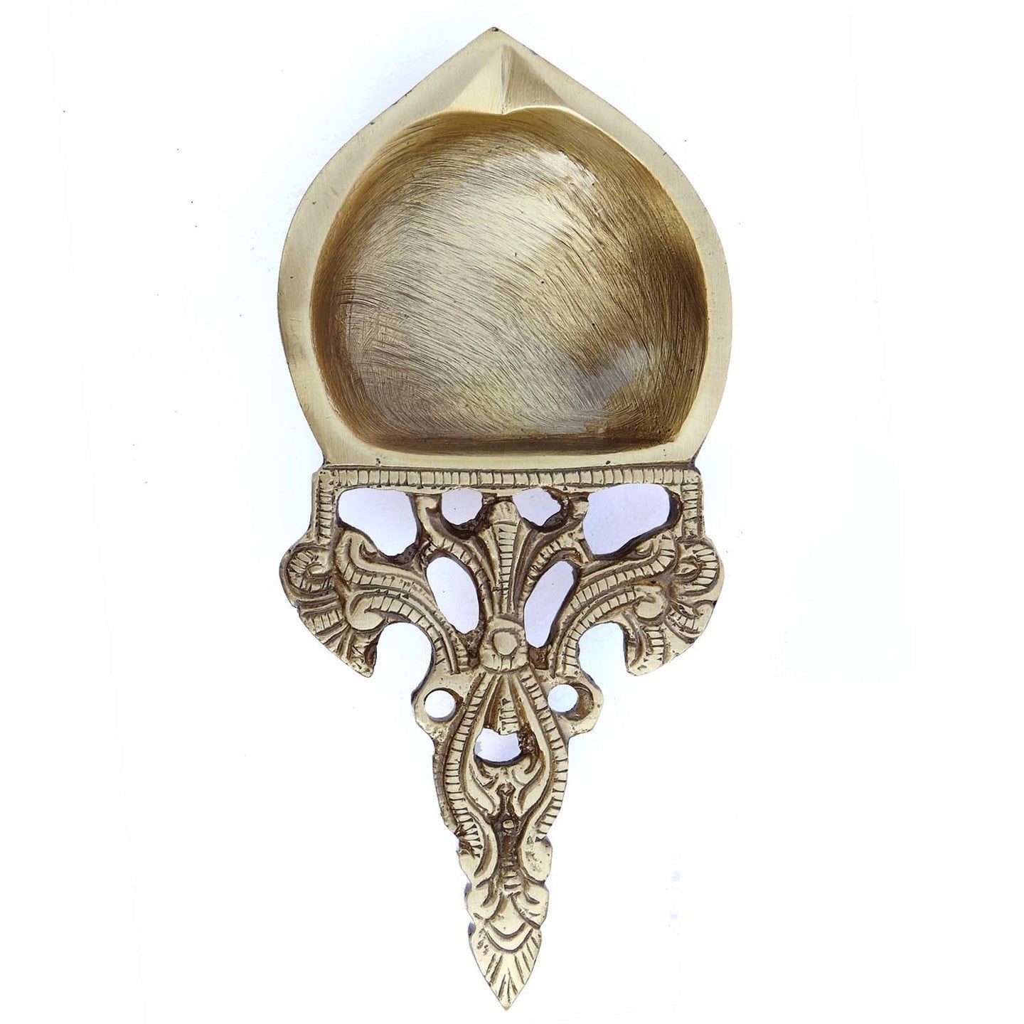 Brass Kapoor Arti Spoon, Hawan Spoon Oil Diya - ArtyCraftz.com