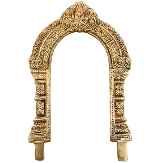 Brass Kirtimukha Yali Face Prabhavali 26 Cms-ArtyCraftz.com