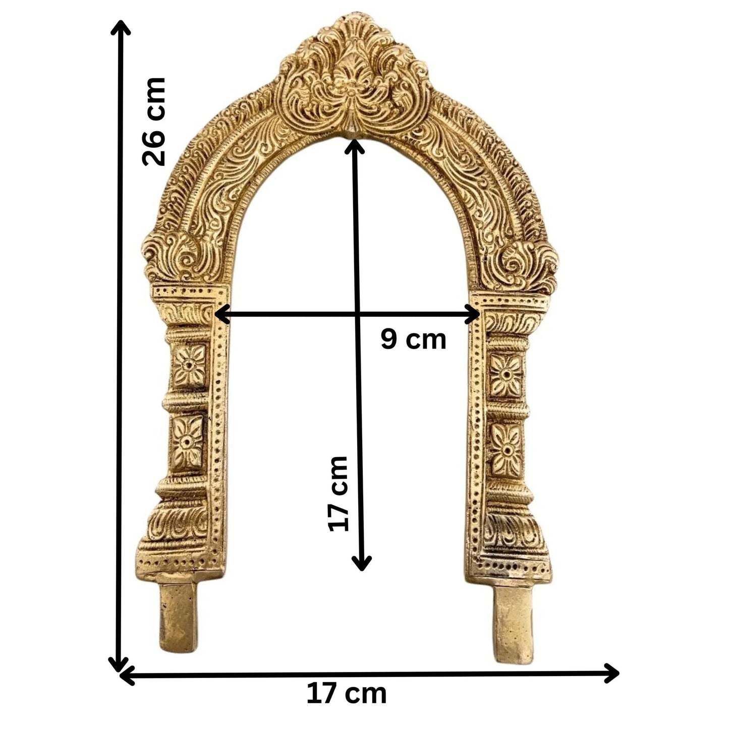 Brass Kirtimukha Yali Face Prabhavali 26 Cms-ArtyCraftz.com