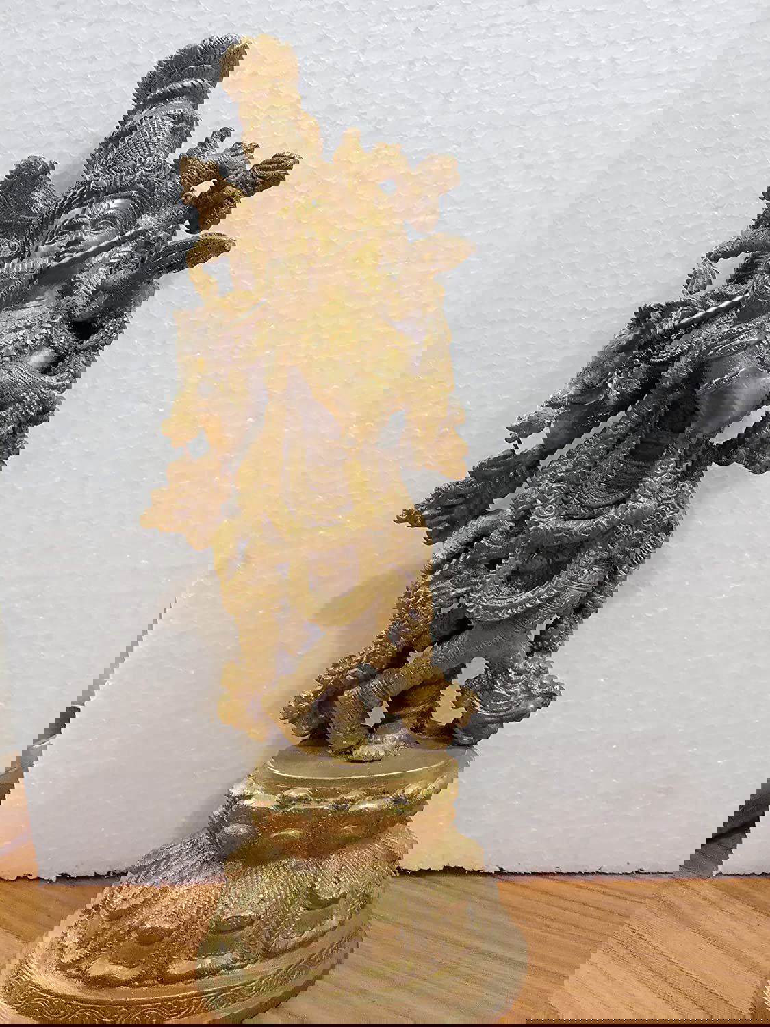 Brass Krishna Kishan Murti Idol Statue Sculpture Height : 15 inches - ArtyCraftz.com